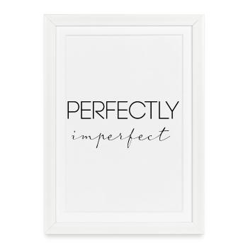 perfectly imperfect - Affiche encadrée (27 × 37 cm) - blanc - Devant
