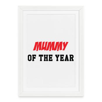Mom of the Year - Mother's Day - Framed poster (27 × 37 cm) - white - Front