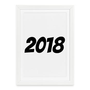 2018 - Framed poster (27 × 37 cm) - white - Front