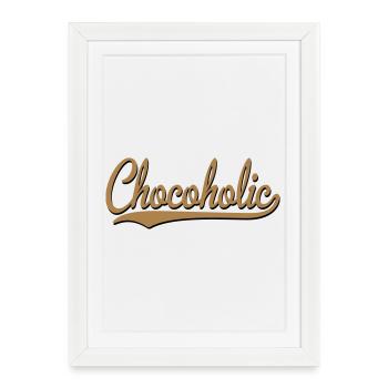 2541614 15352890 chocolate - Affiche encadrée (27 × 37 cm) - blanc - Devant