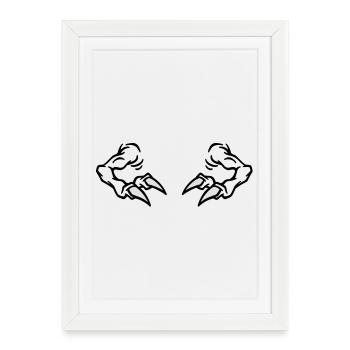 Previous T-Rex - Framed poster (27 × 37 cm) - white - Front