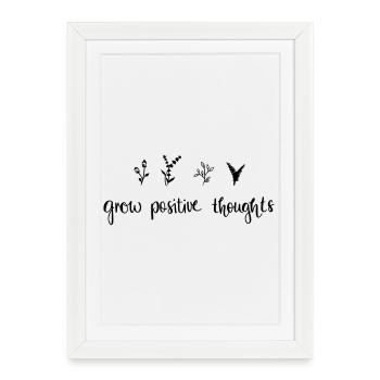 développer des pensées positives - Nature - Affiche encadrée (27 × 37 cm) - blanc - Devant