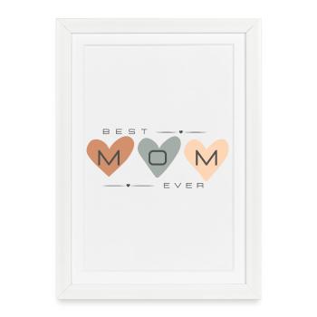 Meilleure maman de tous les temps - Affiche encadrée (27 × 37 cm) - blanc - Devant