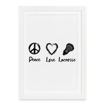 Lacrosse Routine - Framed poster (27 × 37 cm) - white - Front