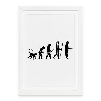 Fleischer Evolution - Framed poster (27 × 37 cm) - white - Front