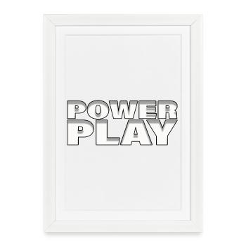 JEU DE POUVOIR - Affiche encadrée (27 × 37 cm) - blanc - Devant