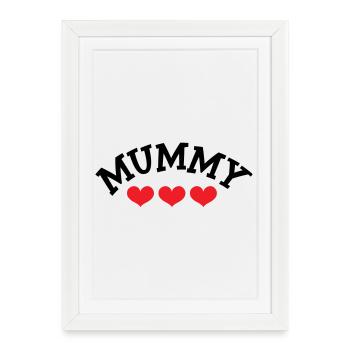 Mom / Mother's Day - Framed poster (27 × 37 cm) - white - Front