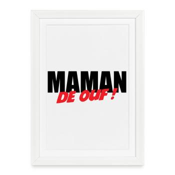 Crazy mom! - Framed poster (27 × 37 cm) - white - Front