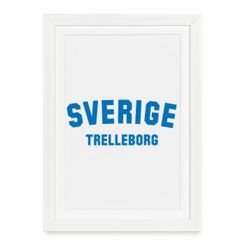 TRELLEBORG Suède Schweden - Affiche encadrée (27 × 37 cm) - blanc - Devant