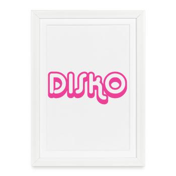 DISCO Nicki - Framed poster (27 × 37 cm) - white - Front