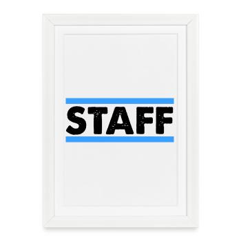 Staff - Framed poster (27 × 37 cm) - white - Front