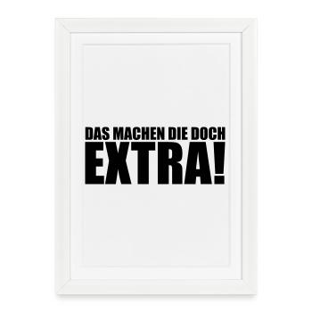 extra - Framed poster (27 × 37 cm) - white - Front