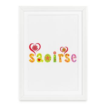 Saoirse Personalized Design - Framed poster (27 × 37 cm) - white - Front