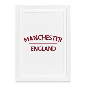 Manchester – Angleterre Lyrique - Affiche encadrée (27 × 37 cm) - blanc - Devant