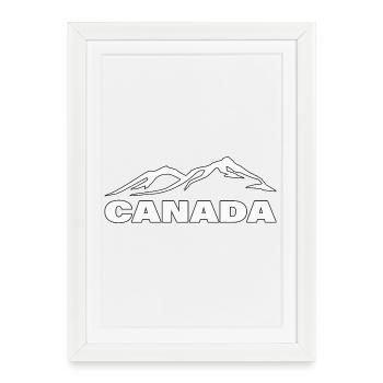 Canada - Affiche encadrée (27 × 37 cm) - blanc - Devant