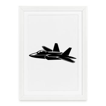 aéronef - Affiche encadrée (27 × 37 cm) - blanc - Devant