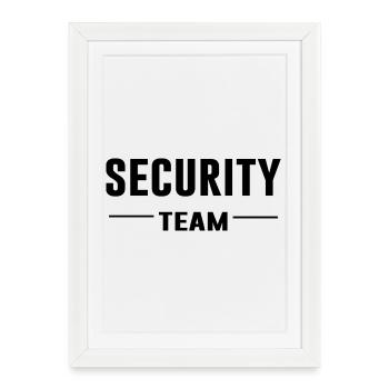 Security Team – Security | Order | Crew Shirt - Framed poster (27 × 37 cm) - white - Front