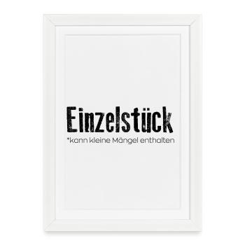 Pièce unique : peut contenir de petits défauts - Affiche encadrée (27 × 37 cm) - blanc - Devant