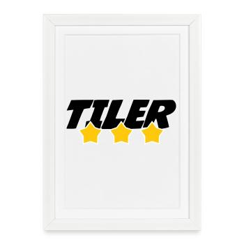 Tiler – pro tile laying precision trade - Framed poster (27 × 37 cm) - white - Front