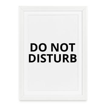 DO NOT DISTURB – Minimal Unisex Sweatshirt - Affiche encadrée (27 × 37 cm) - blanc - Devant