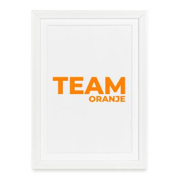 Équipe Oranje - Pays-Bas - Niederlande - Affiche encadrée (27 × 37 cm) - blanc - Devant