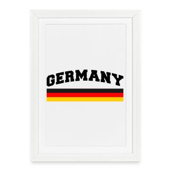 Germany Flag Germany - Framed poster (27 × 37 cm) - white - Front