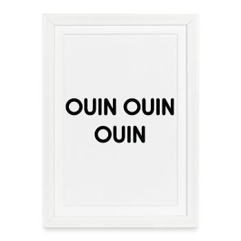 Quin Quin Monochrome Echo - Affiche encadrée (27 × 37 cm) - blanc - Devant