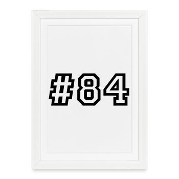 1984 Né 42e anniversaire à 42 ans - Affiche encadrée (27 × 37 cm) - blanc - Devant