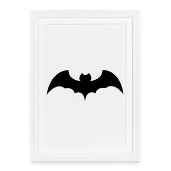 bat - Framed poster (27 × 37 cm) - white - Front