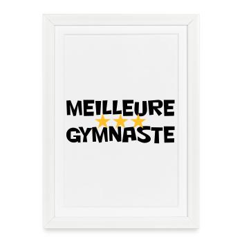 Meilleure Gymnaste - Affiche encadrée (27 × 37 cm) - blanc - Devant