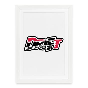 Drift Motorsport - Framed poster (27 × 37 cm) - white - Front