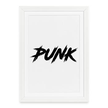 PUNK - Framed poster (27 × 37 cm) - white - Front