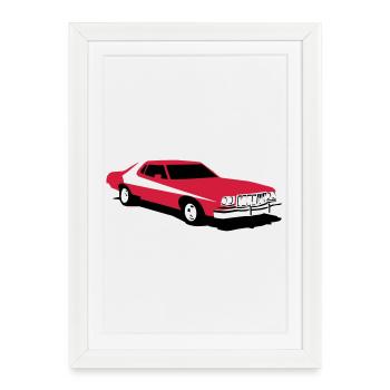 SH_Gran_Torino 2 Colors - Affiche encadrée (27 × 37 cm) - blanc - Devant