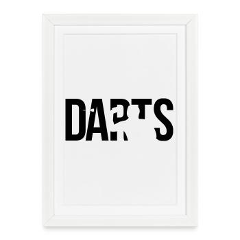 darts - Framed poster (27 × 37 cm) - white - Front
