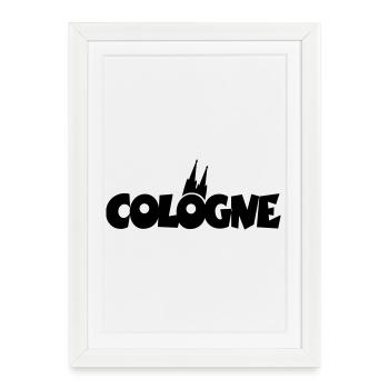 Cologne Cologne Cathedral Cologne - Framed poster (27 × 37 cm) - white - Front