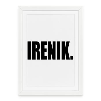 IRENIK PEACE - DEMOCRACY - Framed poster (27 × 37 cm) - white - Front