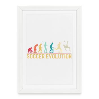 Conception de la progression de Soccer Evolution - Affiche encadrée (27 × 37 cm) - blanc - Devant