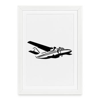 L-410 - Framed poster (27 × 37 cm) - white - Front