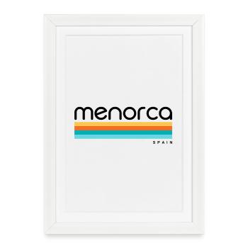 Minorque - Espagne - Espagne - Espagne - Îles Baléares - Affiche encadrée (27 × 37 cm) - blanc - Devant