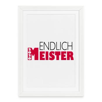 Finally champion 2026 - Framed poster (27 × 37 cm) - white - Front