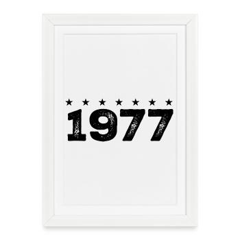 Made in 1977 - Framed poster (27 × 37 cm) - white - Front