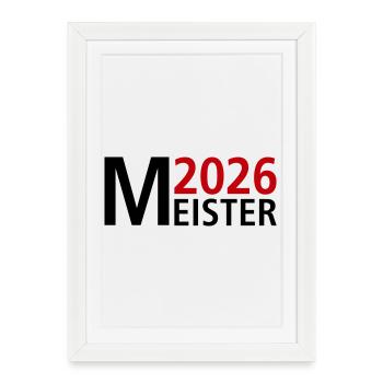 Champion 2026 Championship - Framed poster (27 × 37 cm) - white - Front