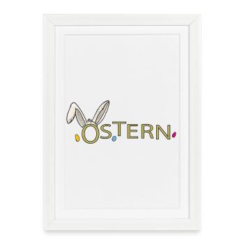 Easter - Framed poster (27 × 37 cm) - white - Front