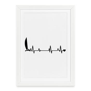 Voilier - Affiche encadrée (27 × 37 cm) - blanc - Devant