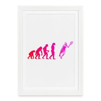 Gift idea for a tennis with tennis - Framed poster (27 × 37 cm) - white - Front
