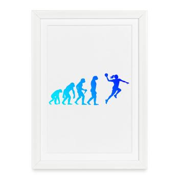 The handball fans fit together - Framed poster (27 × 37 cm) - white - Front