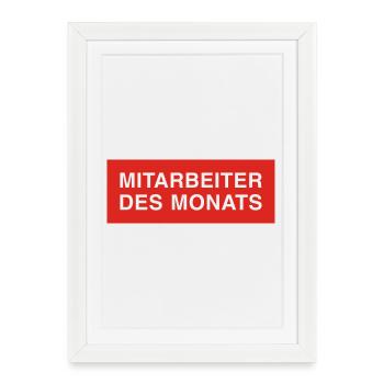 employee of the month - Framed poster (27 × 37 cm) - white - Front
