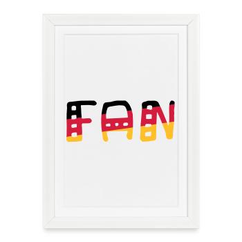 FAN - Shirt Germany - Framed poster (27 × 37 cm) - white - Front