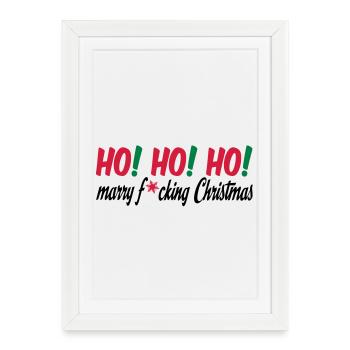 christmas - Framed poster (27 × 37 cm) - white - Front