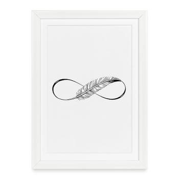 Cute Lines Infinity Spring - Framed poster (27 × 37 cm) - white - Front